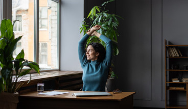 stretching at desk 767x418